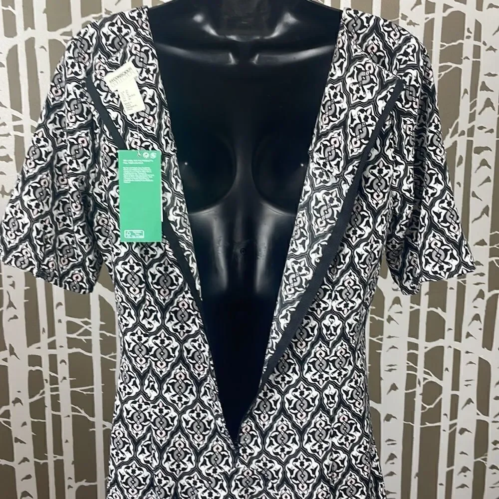 NEW Graphic Printed Fit & Flare Dress sz 10 - Picture 6 of 16